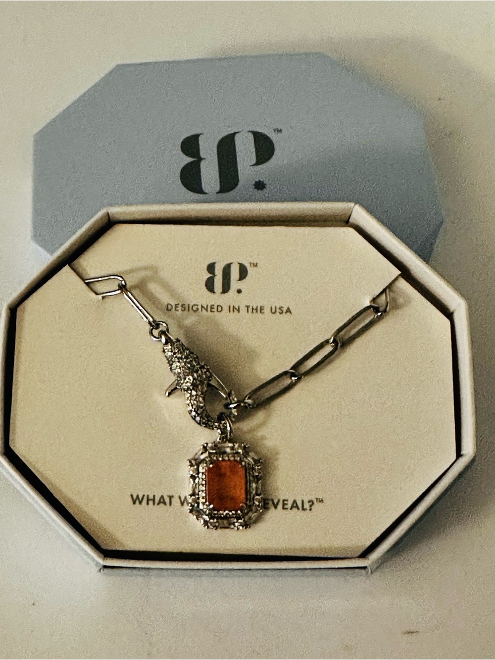 NIB Bomb Party “She’s Original” necklace 18”+ 2.5” extender NK57251